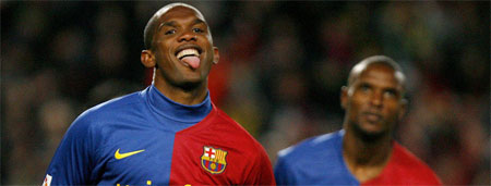 Etoo quiere seguir marcando goles con el Barça